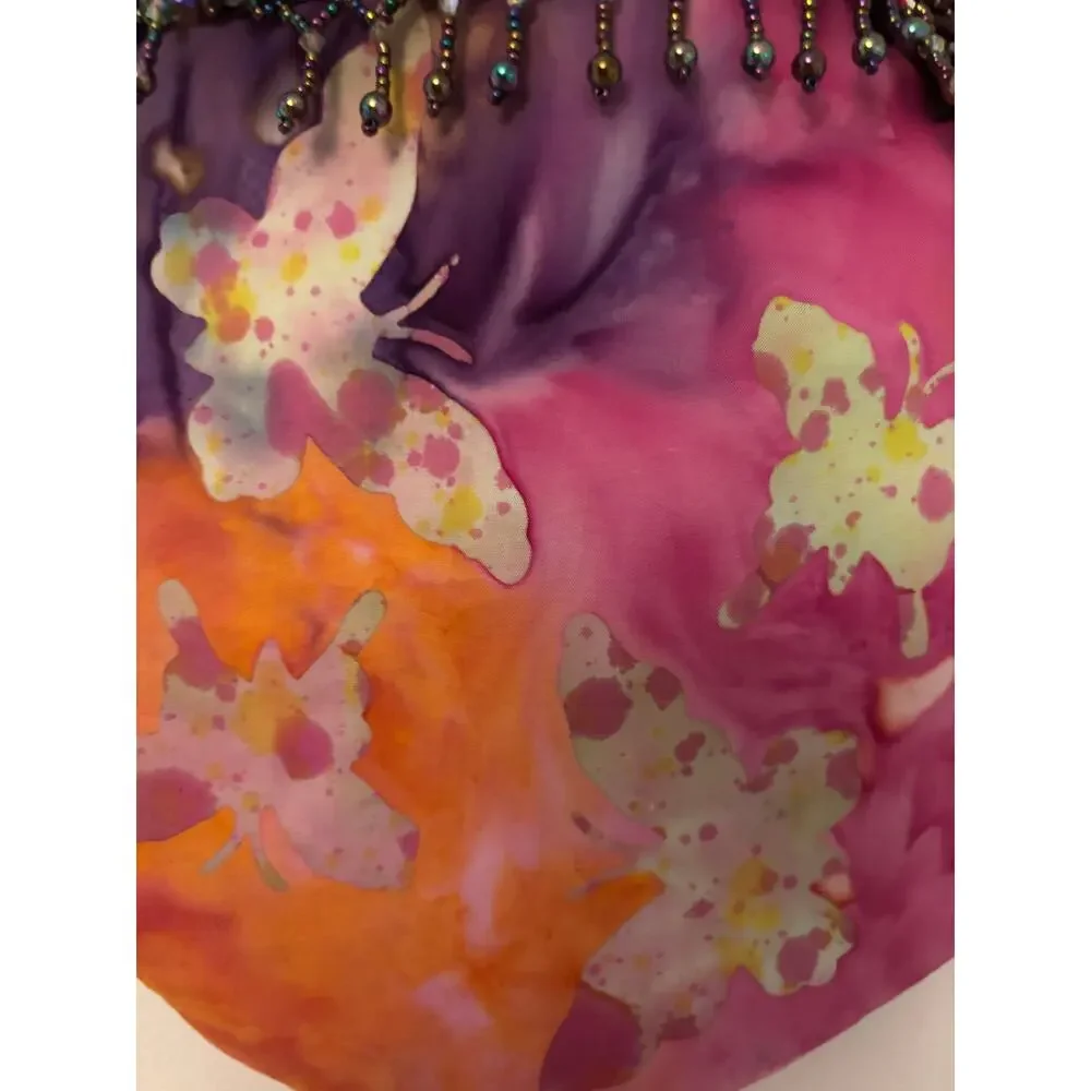 Dolores‎ Reiman Y2K Handmade Beaded Butterfly Purse | Boho Art Bag
